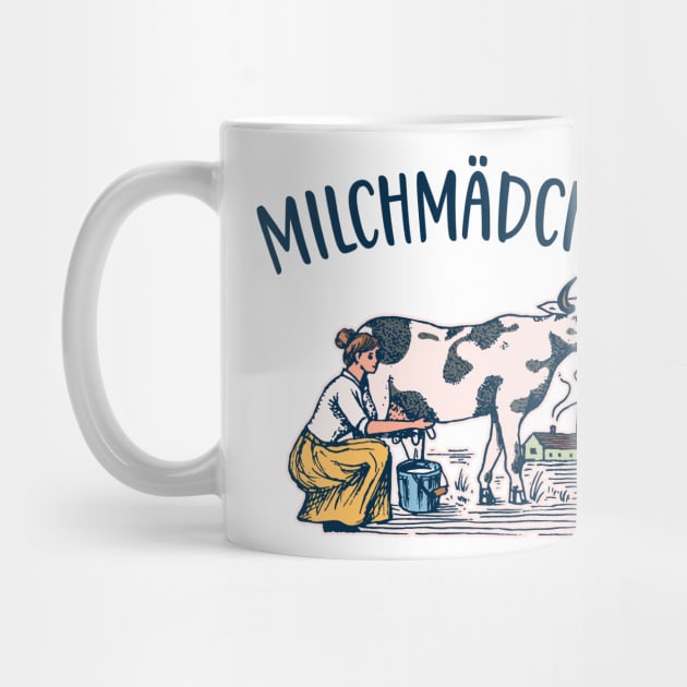 Milchmädchen Molkerei retro by Foxxy Merch